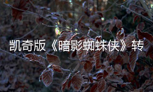 版提名将奖侠喜剧蜘蛛转战凯奇赛道暗影艾美