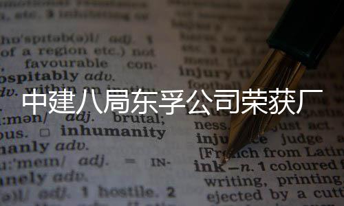 八局民主2项东孚中建荣获荣誉厂务公司公开管理