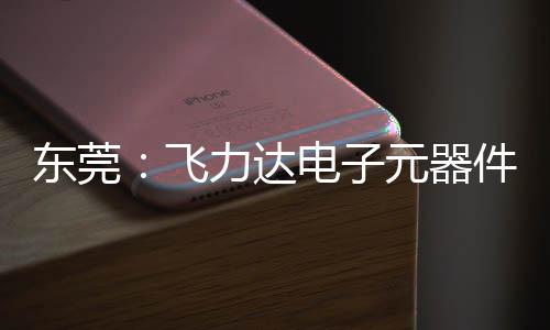 投用件智纽在务湾东莞电子元器应链区供力达慧枢飞，服沙田